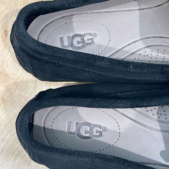 UGG Black Suede Henri k Flats with 2 insoles. Excellent condition. Size 10 main image 4